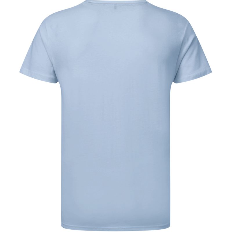 T-shirt homme en coton, col fin, coupe moderne, parfait en DTG et en sérigraphie, 160 g/m²