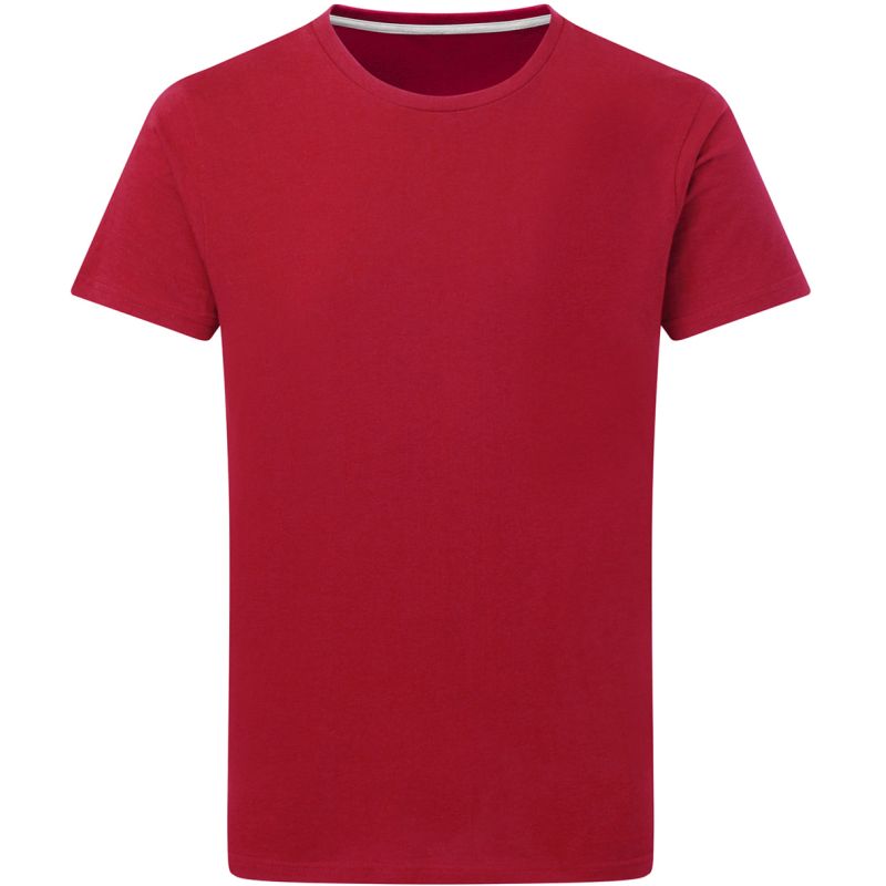 T-shirt homme en coton, col fin, coupe moderne, parfait en DTG et en sérigraphie, 160 g/m²