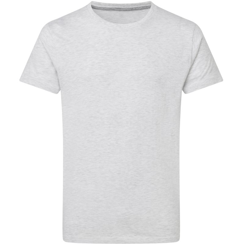 T-shirt homme en coton, col fin, coupe moderne, parfait en DTG et en sérigraphie, 160 g/m²