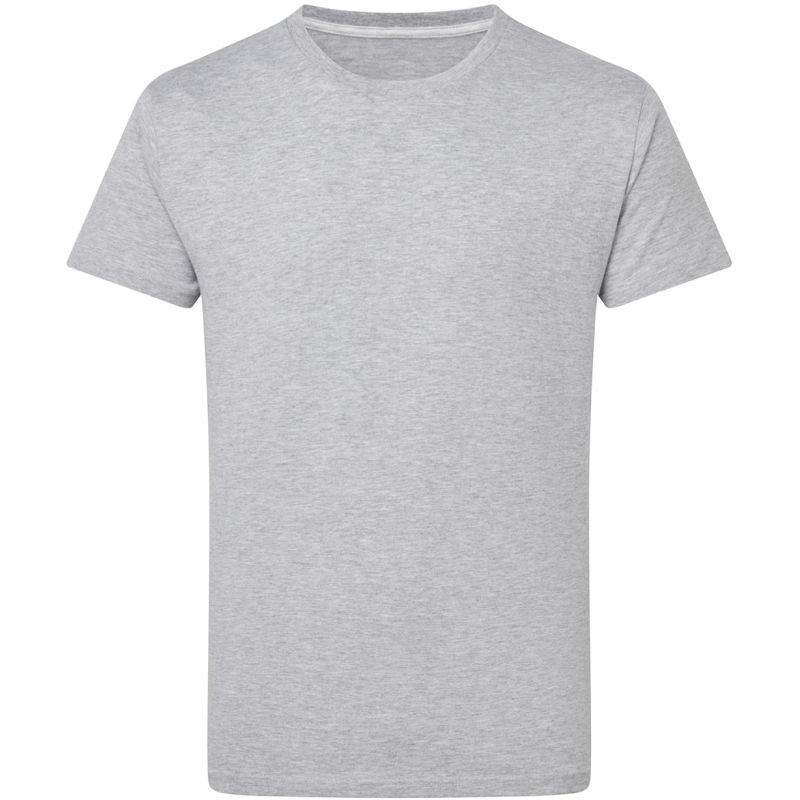 T-shirt homme en coton, col fin, coupe moderne, parfait en DTG et en sérigraphie, 160 g/m²