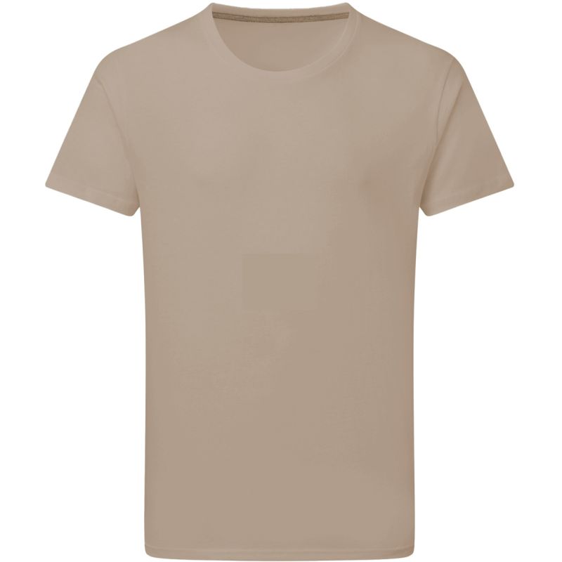 T-shirt homme en coton, col fin, coupe moderne, parfait en DTG et en sérigraphie, 160 g/m²