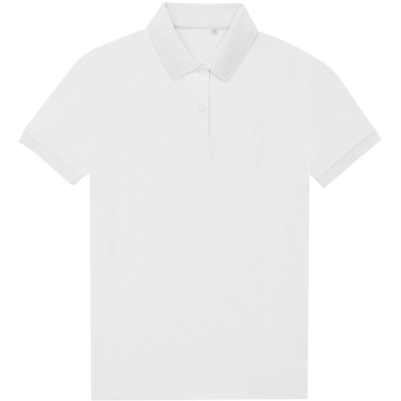 Polo femme en coton et polyester recyclé, maille piquée respirante, 2 boutons renforcés, 180 g/m²