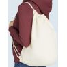 Sac à dos ficelle en coton, bretelle servant de lien coulissant, 140 g/m²