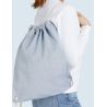 Sac à dos ficelle en coton et polyester recyclés, 140 g/m²