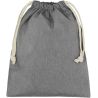 Sac de rangement, pochon en polycoton recyclé, doubles cordelettes, 140 g/m²