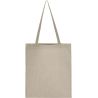 Tote bag anses longues en coton et polyester recyclés, 140 g/m²