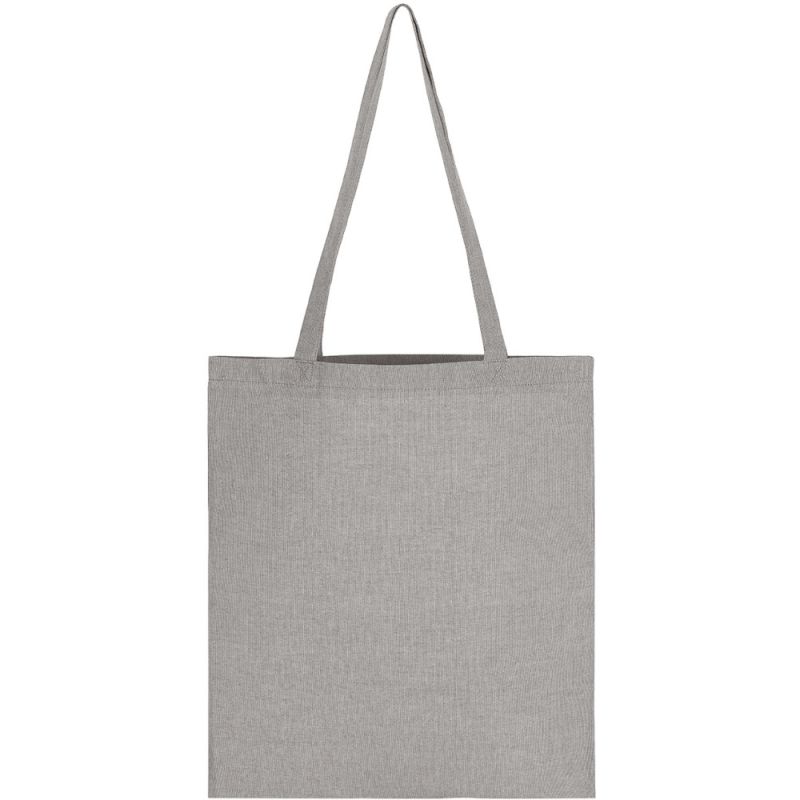 Tote bag anses longues en coton et polyester recyclés, 140 g/m²