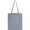 Tote bag anses longues en coton et polyester recyclés, 140 g/m²