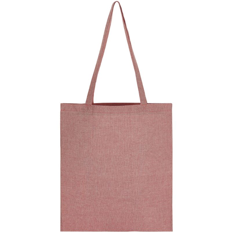 Tote bag anses longues en coton et polyester recyclés, 140 g/m²