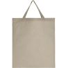 Tote bag anses courtes en coton et polyester recyclés, 140 g/m²