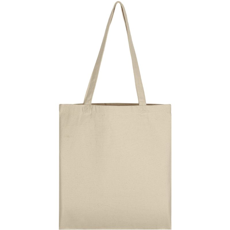 Tote bag anses longues en coton canvas biologique, 340 g/m²