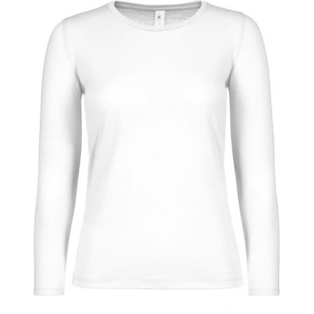T-shirt manches longues femme blanc 