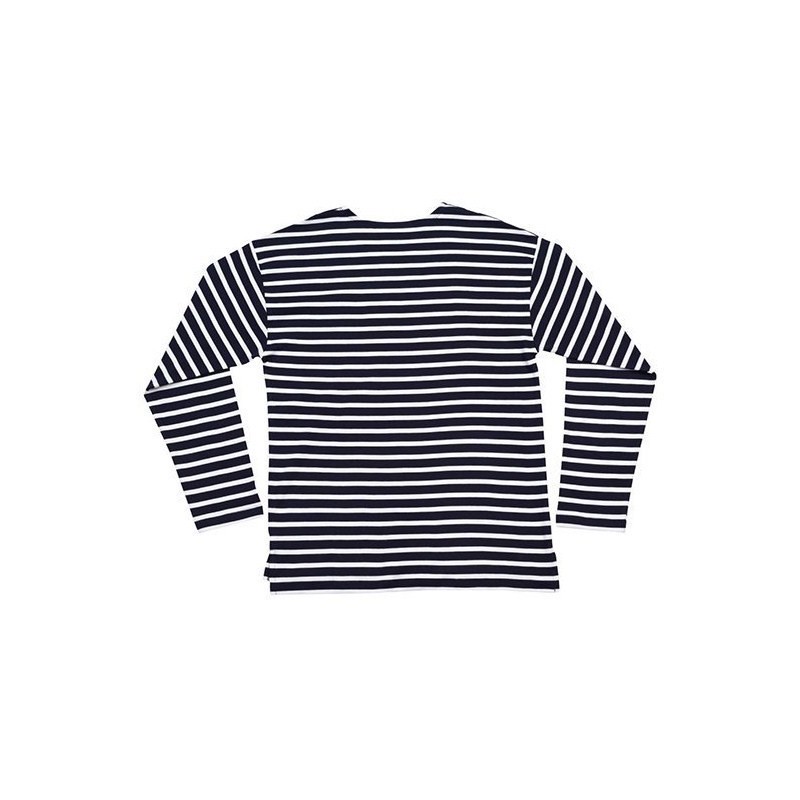 T-shirt marinière manches longues en coton bio, 150 g/m²