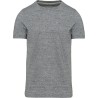 T-shirt homme vintage col rond sans étiquette de marque, 200 g/m²