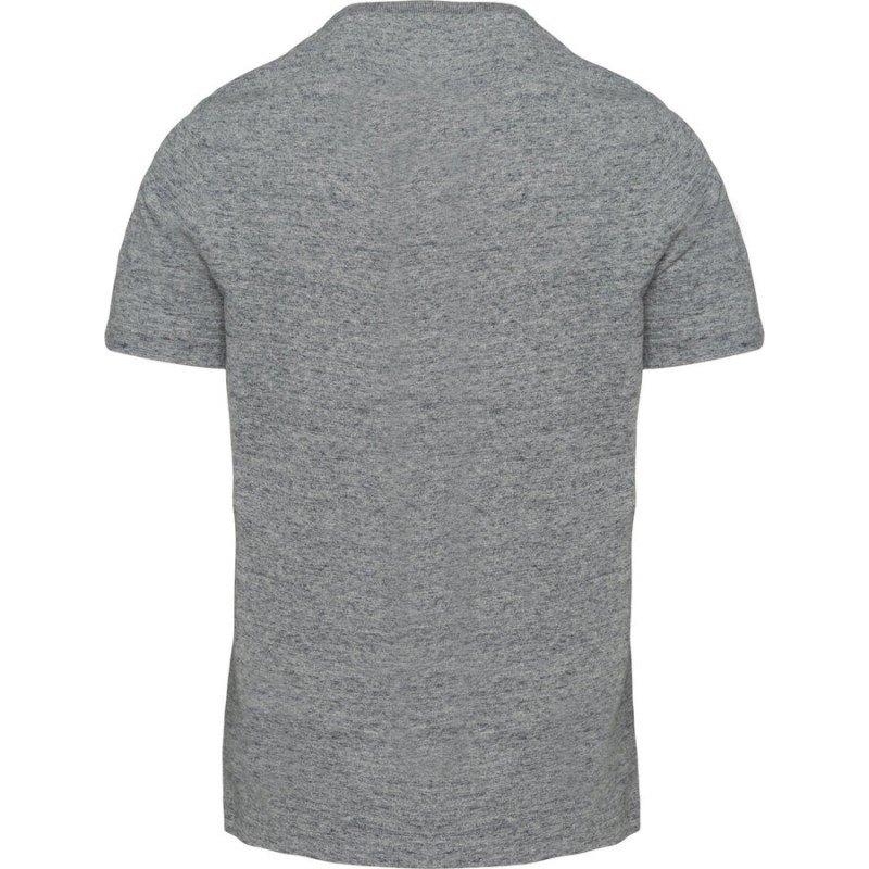 T-shirt homme vintage col rond sans étiquette de marque, 200 g/m²