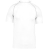 T-shirt surf extensible manches courtes col montant, protection UV 40+