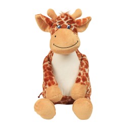 Peluche zippée Girafe pour bébé, conforme norme EN71