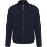 Blouson Harrington en coton canvas et zip en métal, col chemise