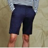 Short chino stretch homme sans pince, 220 g/m²