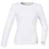 Tee-shirt stretch femme manches longues doux et moderne, 165 g/m²