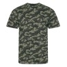 T-shirt unisexe imprimé camouflage, coupe moderne, "No Label", 160 g/m²