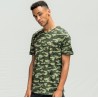 T-shirt unisexe imprimé camouflage, coupe moderne, "No Label", 160 g/m²