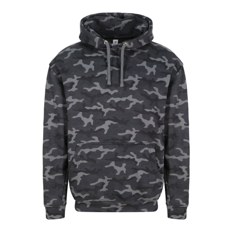 Sweat hoodie à capuche camouflage, 280 g/m²