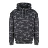 Sweat hoodie à capuche camouflage, 280 g/m²